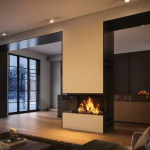 Driezijdige inbouwhaard Spartherm Premium Triple 100x42x50