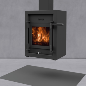 Houtkachel JAcobus 6 Kwadraat tunnel hangend