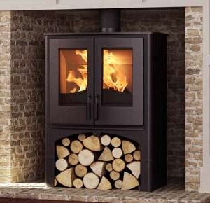 Houtkachel Nordic Fire Lodge met houtvak | Ambianza Meerkerk