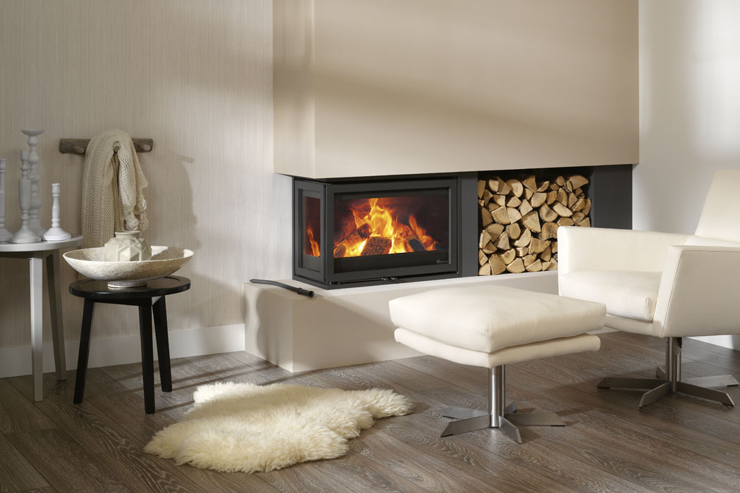 2-zijdige Hout inbouw haard Dik Geurts Instyle corner 660 Laag - Afbeelding 2