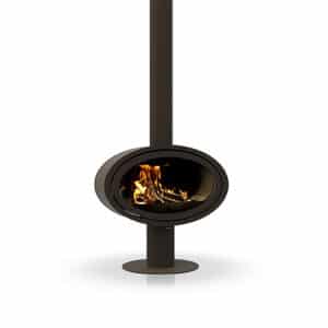 Houtkachel Dik Geurts Oval front, base