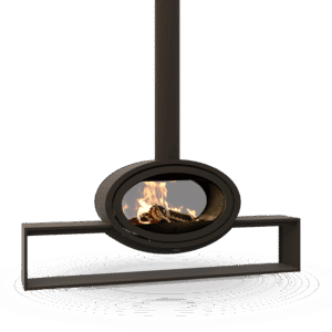 Houtkachel Dik Geurts Oval front, Plateau