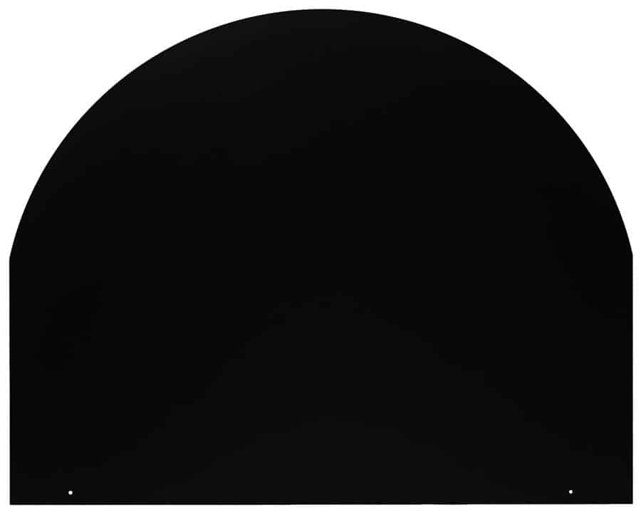 Vloerplaat staal halfrond 100 x 100 cm zwart - Afbeelding 4