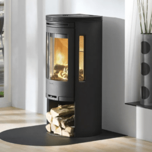 Vloerplaat staal halfrond 100 x 100 cm zwart