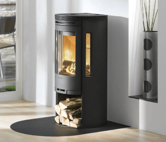 Vloerplaat staal halfrond 100 x 100 cm zwart - Afbeelding 2