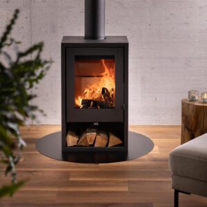 Vloerplaat staal 2MM - rond Ø100 cm zwart